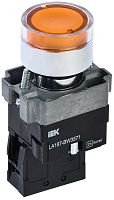 Кнопка управления LA167-BW3571 d=22мм RC 1з с подсветкой желтая | код BBT20-BW3571-1-12-67-K05 | IEK